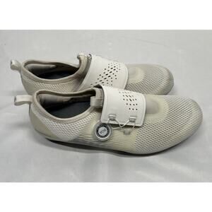 Shimano Women’s 9.5 Indoor IC5 Cycling Shoes White Bike Biking Clip SHIC500W